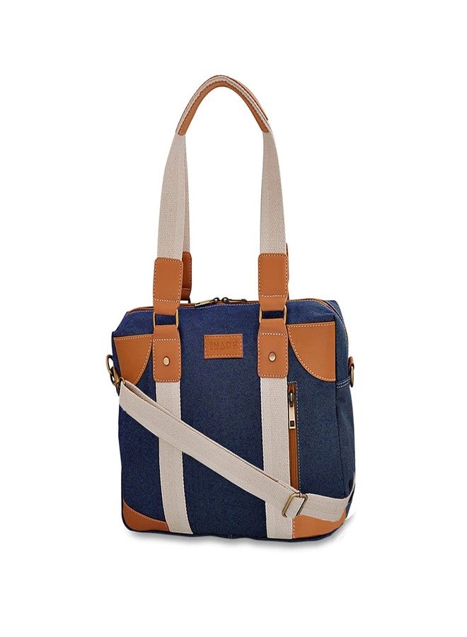 IMARS Functional Messenger Bag for Women & Girls | Denim Blue Vegan Leather Shoulder Sling Bag for Daily, Office & Travel Use - Image 1